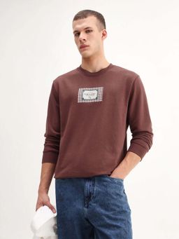Rare Rabbit - Men Login Rust Primary Sweatshirt