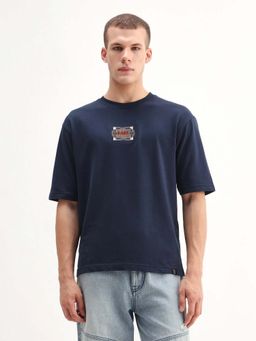 Rare Rabbit - Men Vino Blue Dark T-Shirt