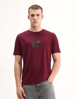 Rare Rabbit - Men Tibo Red Dark T-Shirt