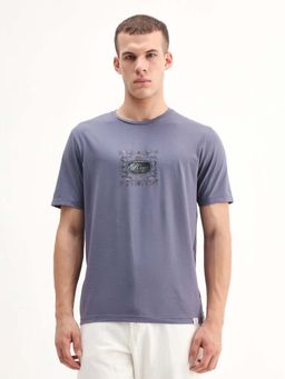 Rare Rabbit - Men Tain Purple Dusky T-Shirt