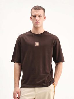 Rare Rabbit - Men Sues Brown Primary T-Shirt