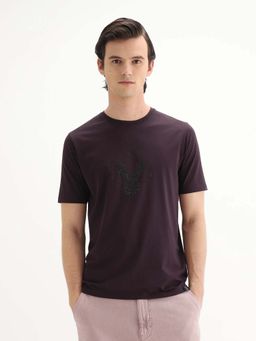 Rare Rabbit - Men Rudi Purple Dark T-Shirt