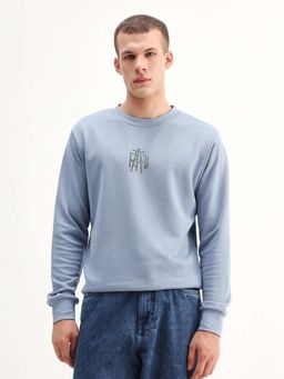 Rare Rabbit - Men Rick Blue Dusky Sweatshirt