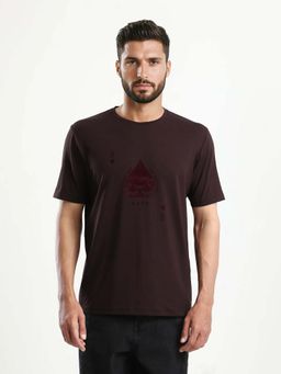 Rare Rabbit - Men Kios Brown Dark T-Shirt