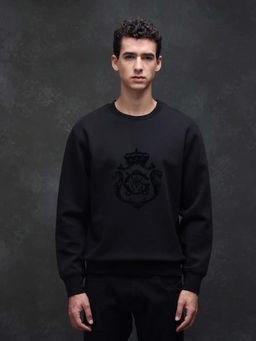Rare Rabbit - Men Garon Black Primary Sweatshirt