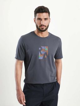 Rare Rabbit - Men Ene Grey Dark T-Shirt