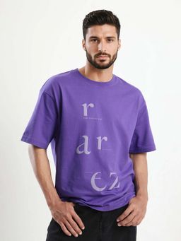 Rare Rabbit - Men Tipto Purple Primary T-Shirt