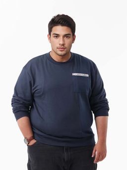 Rare Rabbit - Men Otese Blue Primary Sweatshirt