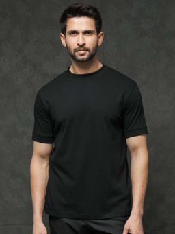 Rare Rabbit - Men Mano Black Primary T-Shirt