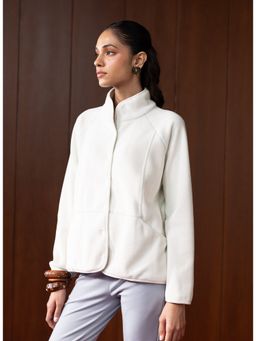 Lakshita - Off White Spa Fleece Jacket