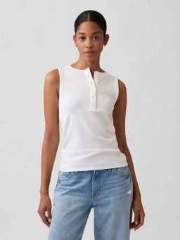 GAP - Off White Round Neck Top