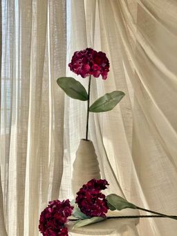 Mason Home - Artificial Hydrangea Flower Stem - Fuchsia Ombre (One Stem)