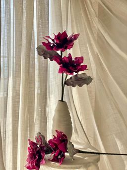 Mason Home - Artificial Dahlia Flower Stem - Fuchsia Ombre (One Stem)