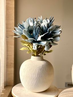 Mason Home - Artificial Lily Flower Stem - Blue (One Stem)