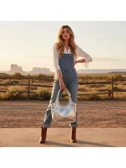 PARTIQ - Large Capacity Tote Bag Women (L) - Silver