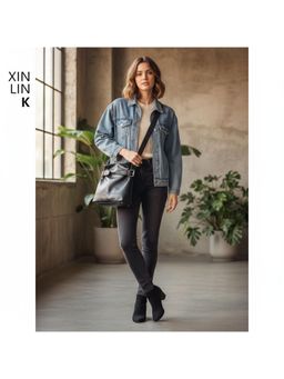 PARTIQ - Simple Womens Fashion Casual Versatile Hand Sling Bag - Black