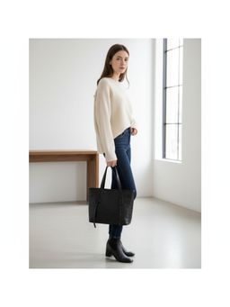 PARTIQ - Korean Style Casual All-Match Handbag - Black