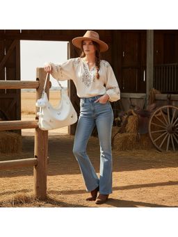 PARTIQ - Large Capacity For Women Fashion Commuter Multi-Purpose Handbag - White