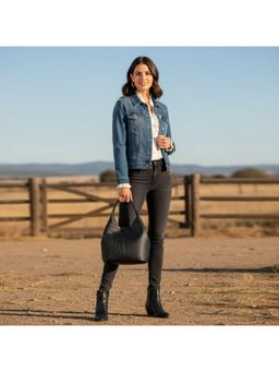 PARTIQ - Middle-Aged Mother Commuter Womens Shoulder Handbag - Black (M)