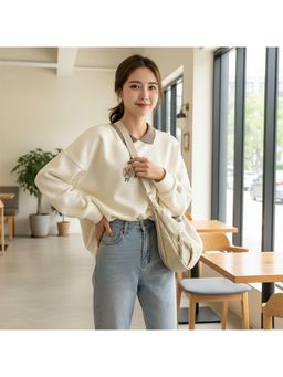 PARTIQ - Fashion Commuting Dumpling Women Casual Versatile Sports Sling Bag - Off White (M)