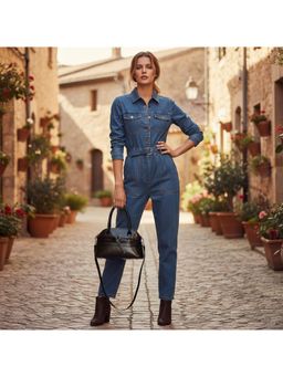 PARTIQ - Hand-Held Texture Niche French Korean Style Versatile Fashion Outing Handbag - Black (S)