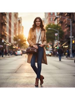 PARTIQ - All-Match Retro Fashion Sling Bag - Brown (S)