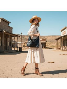 PARTIQ - Korean Fashion Womens Chain Underarm Leisure Multifunctional Handbag - Black