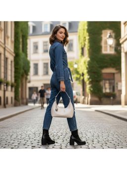 PARTIQ - French Niche Light Luxury Leather Women'S Retro Versatile Women Bags- White