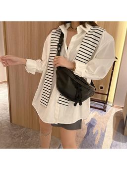 PARTIQ - Chain Style Womens Crossbody Bag - black