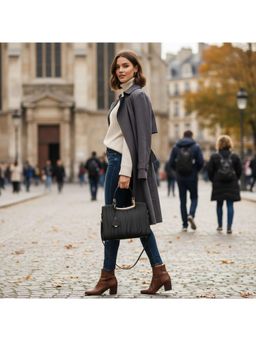 PARTIQ - Womens Fashion Versatile Commuter Handbag - black