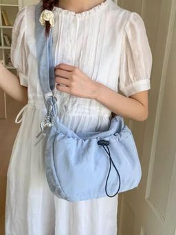 PARTIQ - Casual Niche Design Pleated Handbag - Blue