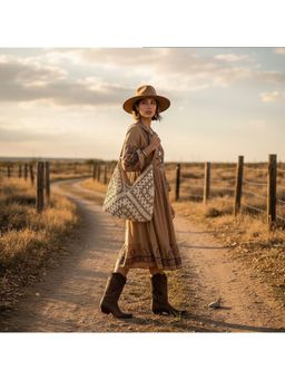 PARTIQ - Niche Hollow Shoulder Straw Casual Commuter Versatile Womens Handbag - Multi-Color