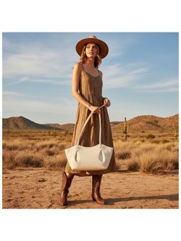 PARTIQ - One-Shoulder Fashionable All-Match Large Capacity Casual Handbag - White