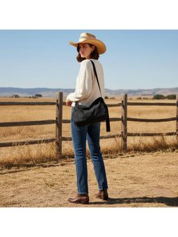 PARTIQ - Folding Large Capacity Class Casual Commuter Handbag - Black (XL)