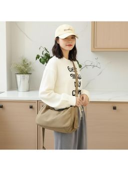 PARTIQ - Folding Large Capacity Class Casual Commuter Handbag - Brown (XL)