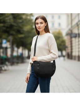 PARTIQ - Fashion Versatile Lightweight Multi-Pocket Womens Handbag - Black (Xl)