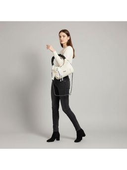 PARTIQ - Womens Lazy Wind Seaside Resort Beach One Shoulder Handbag With Detachable Strap - Black (M)