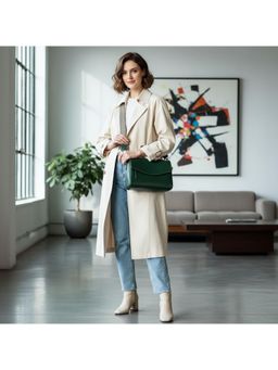 PARTIQ - Fashion Womens Commuting Versatile Retro Hand Sling Bag - Green (S)