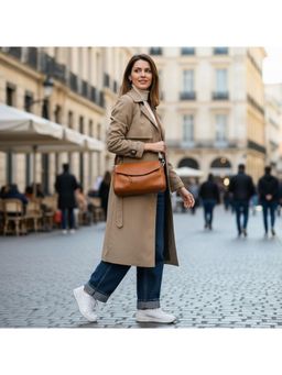 PARTIQ - Fashion Womens Commuting Versatile Retro Hand Sling Bag - Yellow (S)