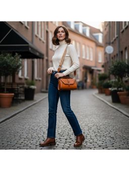 PARTIQ - Trendy Mini Leisure Travel Handbag - Orange (S)