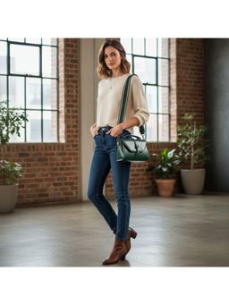 PARTIQ - Trendy Mini Leisure Travel Handbag - Green (S)