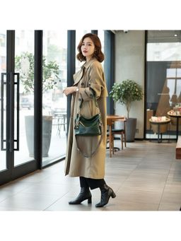 PARTIQ - Versatile Womens Bucket Style Sling Bag - Green (S)