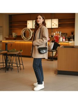 PARTIQ - Niche Light Luxury Womens Sling Bag - black (S)