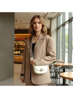 PARTIQ - Niche Light Luxury Womens Sling Bag - White (S)