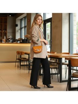 PARTIQ - Niche Light Luxury Womens Sling Bag - Mustard (S)