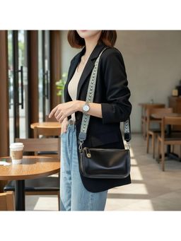 PARTIQ - French Versatile Dumpling Womens Handbag - black (S)