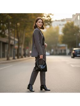 PARTIQ - French Niche Hand-Held Cloud Womens Foreign Style Feeling For Work Handbag - Black (S)