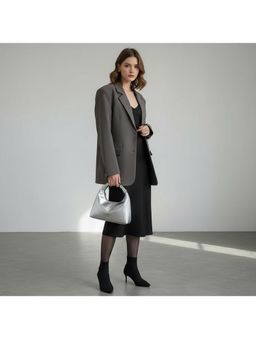 PARTIQ - French Niche Hand-Held Cloud Womens Foreign Style Feeling For Work Handbag - Silver (S)