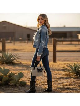 PARTIQ - Trendy Versatile Commuter Hand-Held Handbag with Detachable Strap - Beige (M)