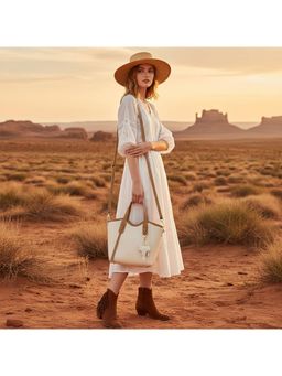 PARTIQ - Niche Design Shoulder Feeling Hand Handbag With Detachable Strap - Multi-Color (M)